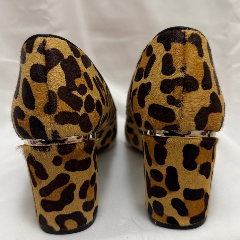 Alfani Animal Print Pointed Toe Block Heel Pump Shoe - Picture 6 of 12